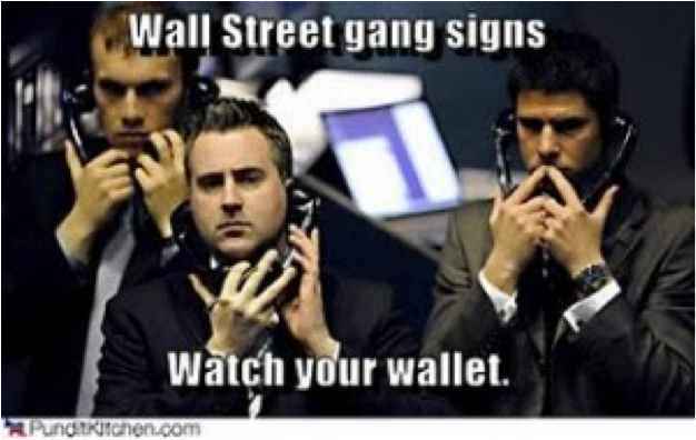 wall street gang signs